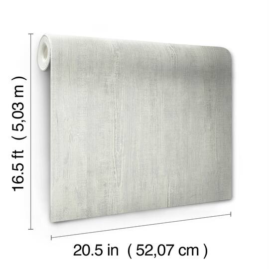 RoomMates Blue & Gray Dimensional Natural Wood Peel & Stick Wallpaper